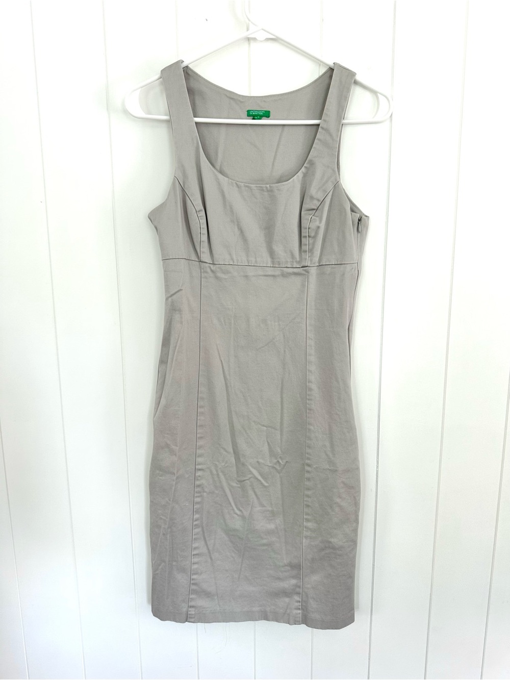 United Colors Of Benetton Taupe Sleeveless Sheath Dress